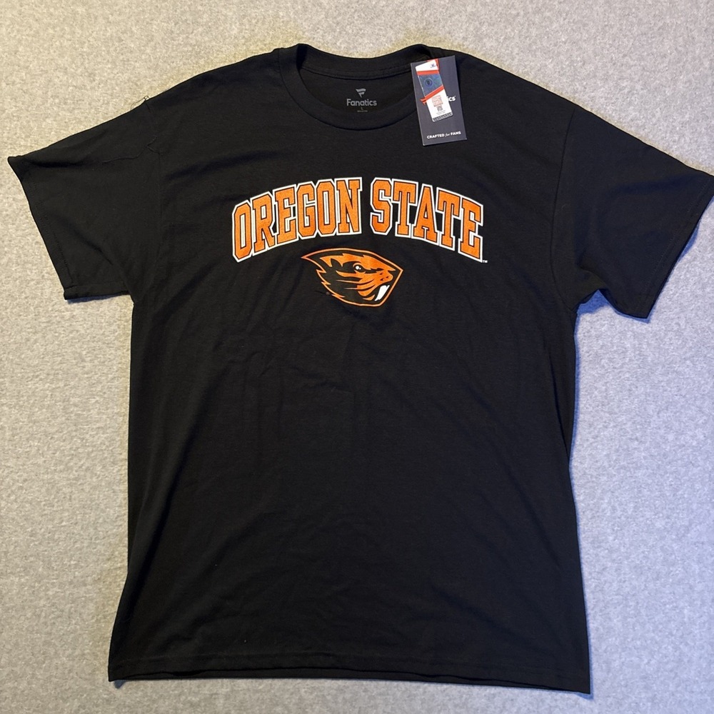Oregon State Men's Black T Shirt Sz L Fanatics NCAA BRAND NEW